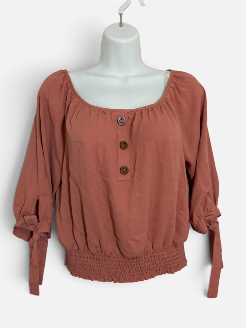 H&M Divided Twist Front Long Sleeve Crop Top Size M
